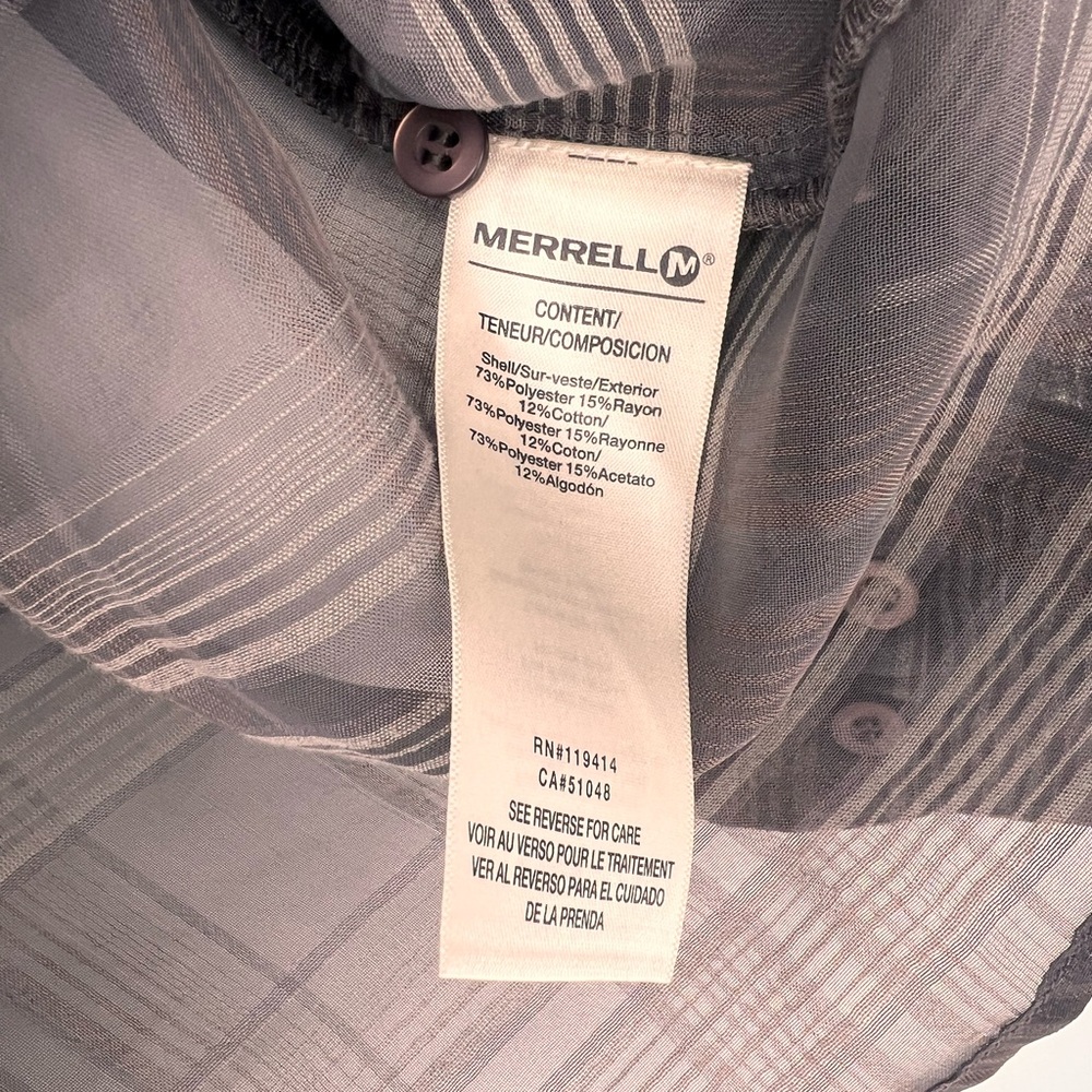 MERRELL Sheer Outdoors Long Sleeve Button Down Shirt - Picture 7 of 7